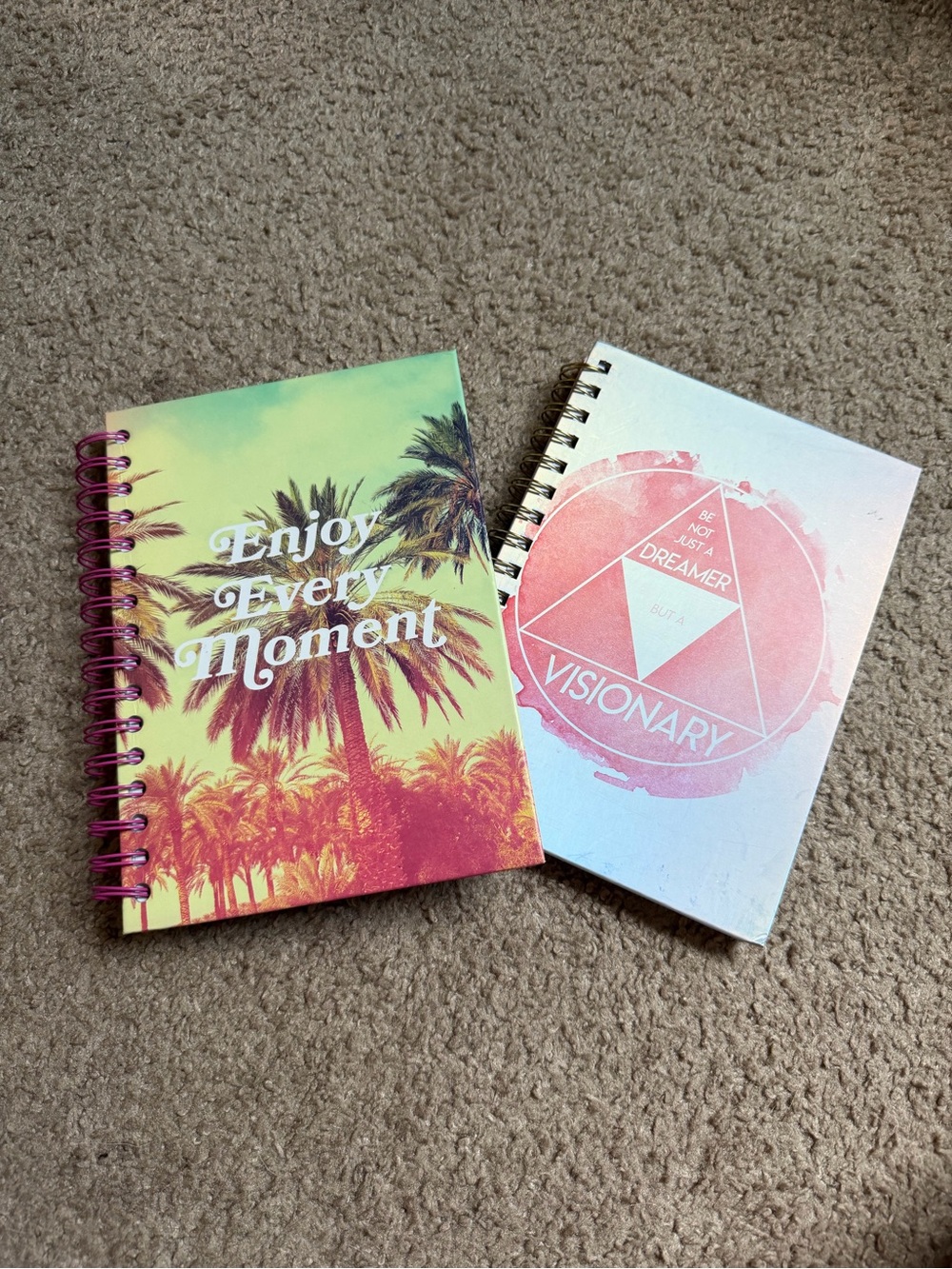 Source Unknown Spiral Notebook Duo - Pink, Yellow, Green, Blue